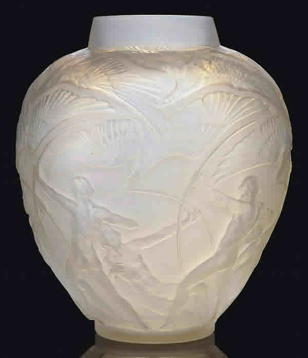 R. Lalique Archers Vase