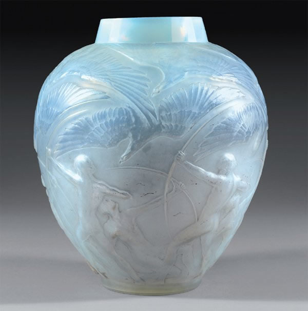 R. Lalique Archers Vase