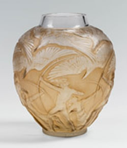 R. Lalique Archers Vase