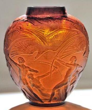 R. Lalique Archers Vase