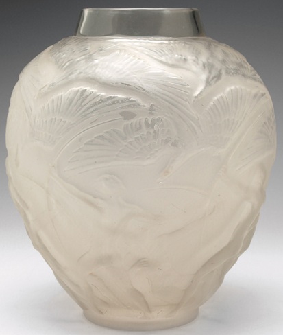 R. Lalique Archers Vase