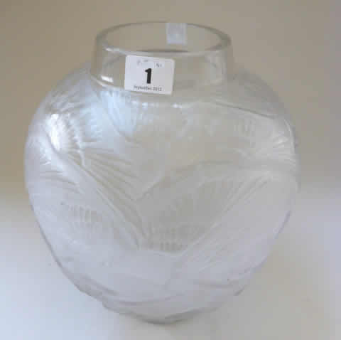 R. Lalique Archers Vase