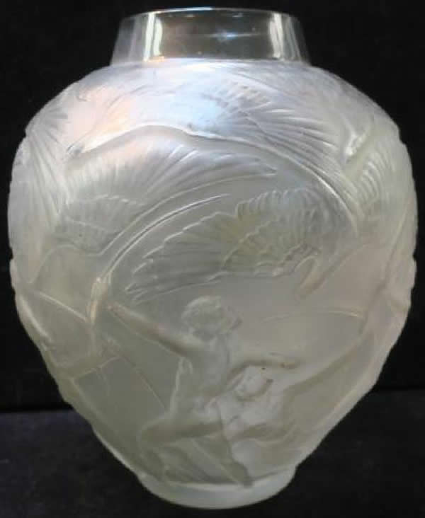 R. Lalique Archers Vase