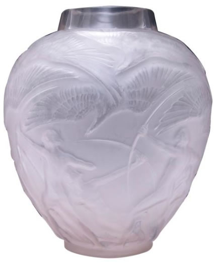 R. Lalique Archers Vase