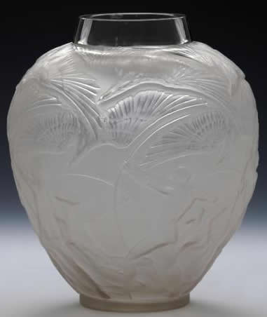 R. Lalique Archers Vase