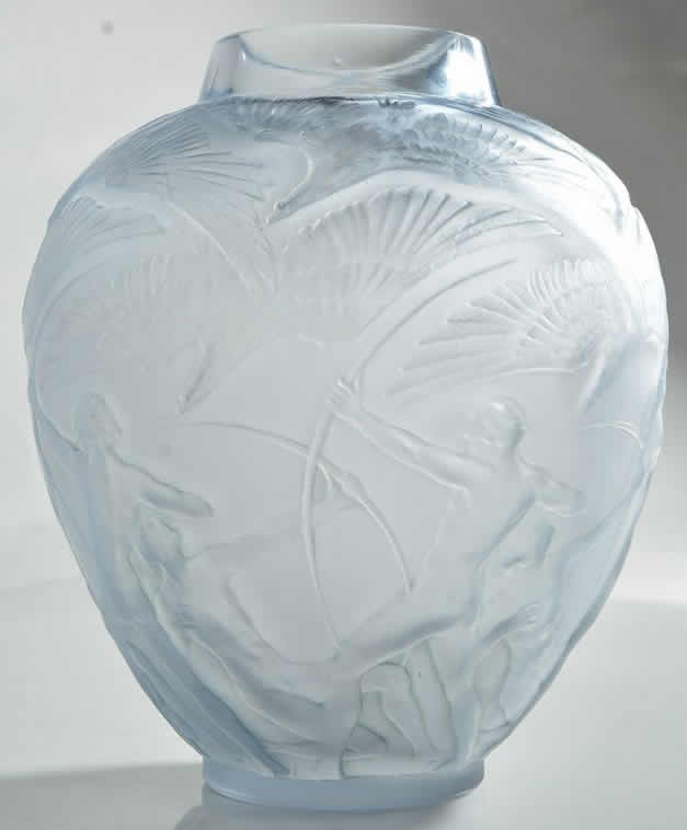 R. Lalique Archers Vase