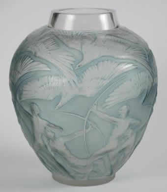 R. Lalique Archers Vase