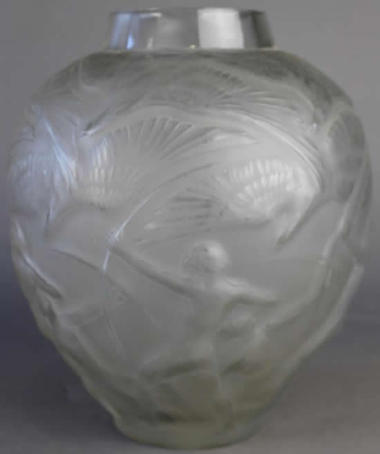 R. Lalique Archers Vase