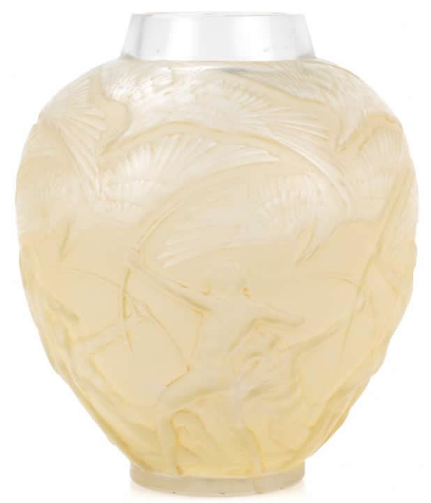 R. Lalique Archers Vase