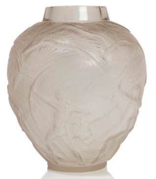R. Lalique Archers Vase