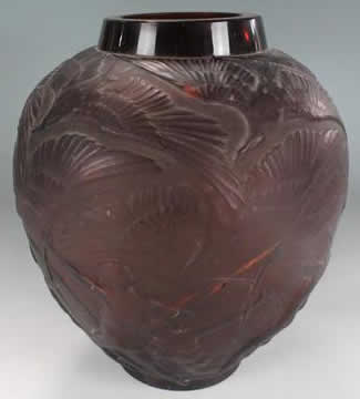 R. Lalique Archers Vase