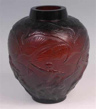 R. Lalique Archers Vase