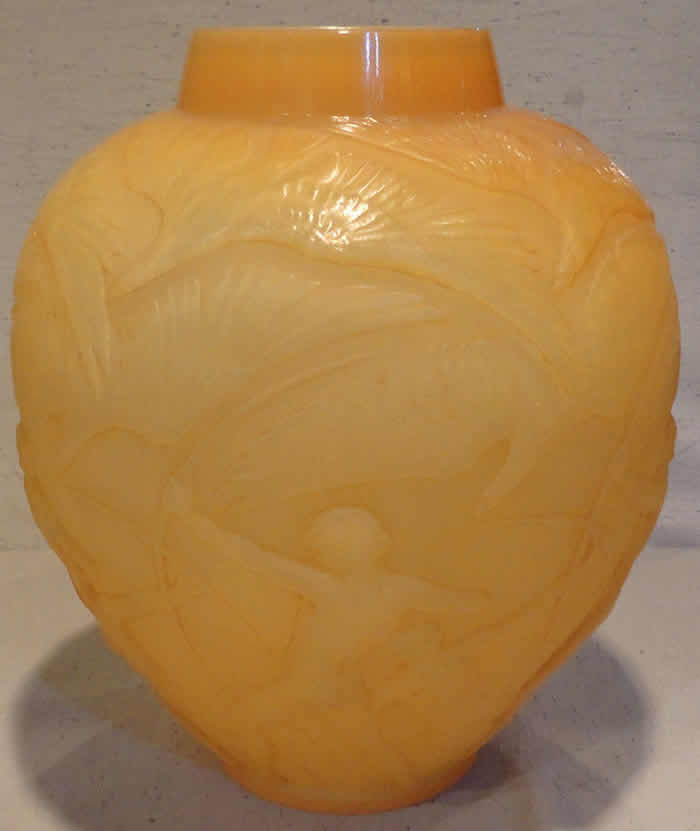 R. Lalique Archers Vase
