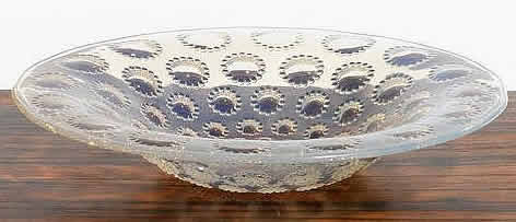 R. Lalique Asters Opalescent Bowl