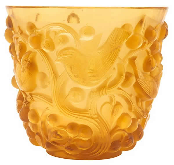 R. Lalique Avallon Vase