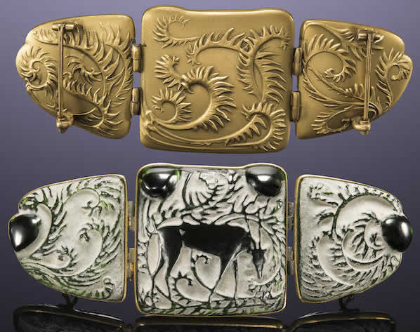 R. Lalique Biches Brooch