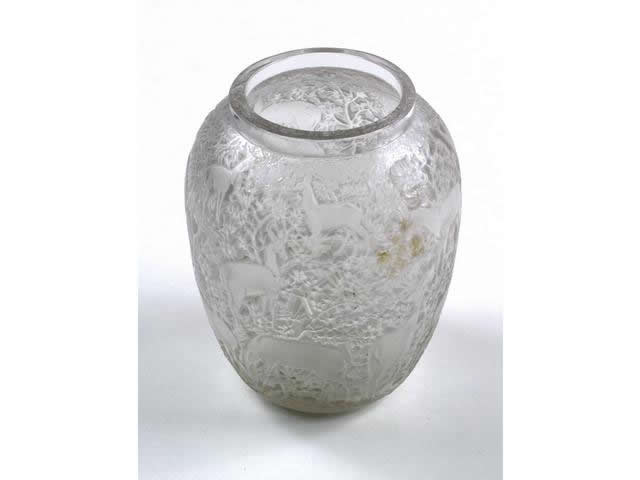 R. Lalique Biches Vase