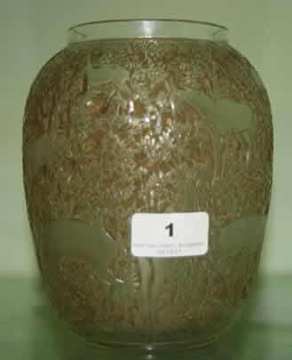 R. Lalique Biches Vase