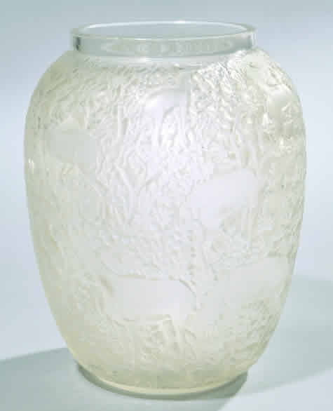 R. Lalique Biches Vase