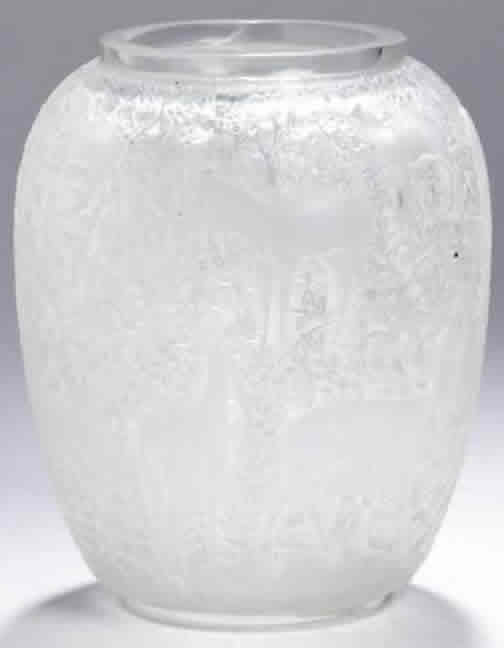 R. Lalique Biches Vase