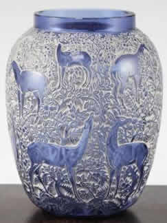 R. Lalique Biches Vase