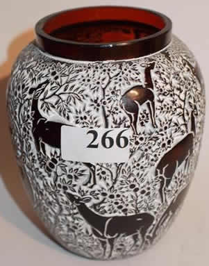 R. Lalique Biches Vase