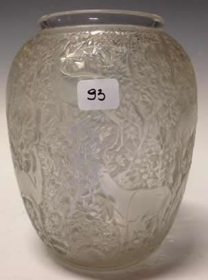 R. Lalique Biches Vase