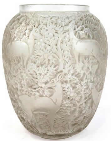 R. Lalique Biches Vase