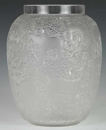 R. Lalique Biches Vase