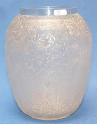 R. Lalique Biches Vase