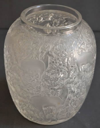R. Lalique Biches Vase