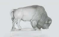 R. Lalique Bison Paperweight