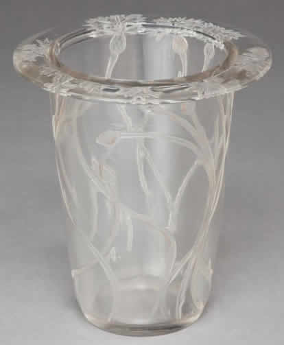 R. Lalique Bordure Bluets Vase