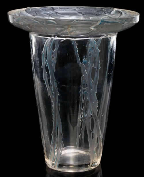 R. Lalique Bordure Epines Vase