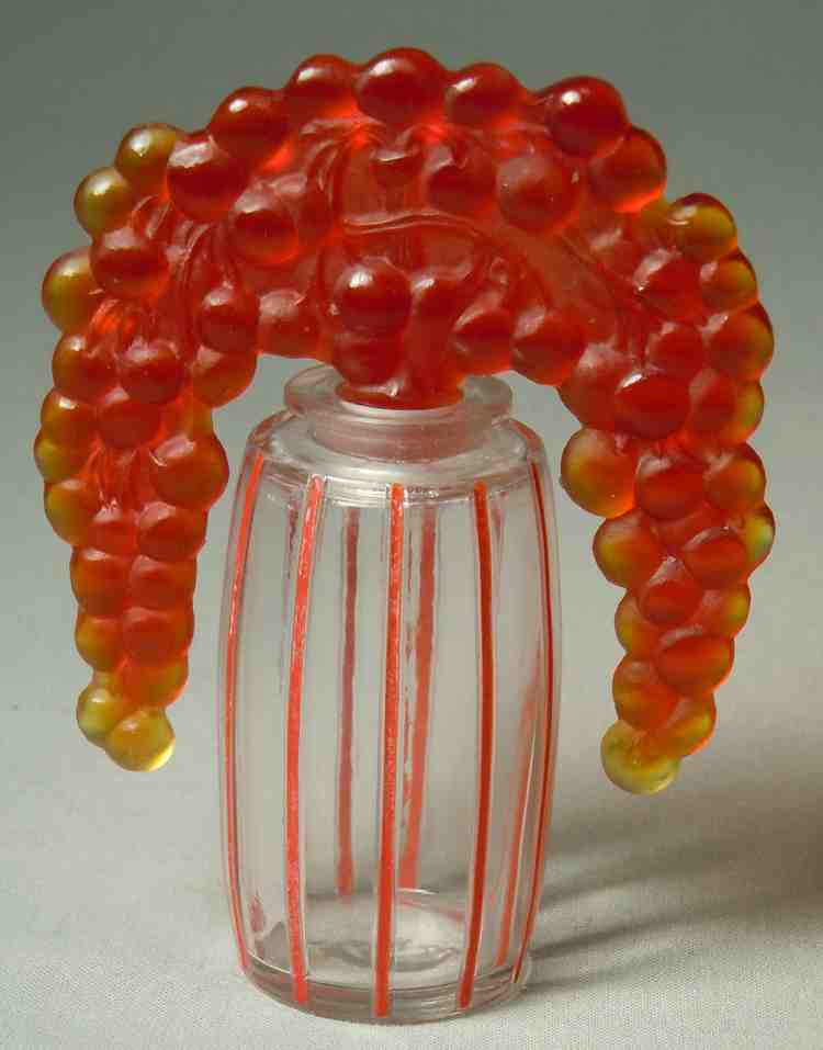 R. Lalique Bouchon Cassis Perfume Bottle
