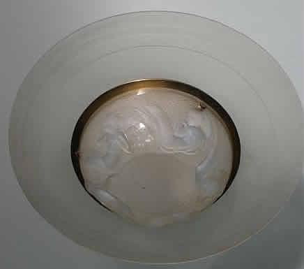 Rene Lalique Calypso Ceiling Light Fixture