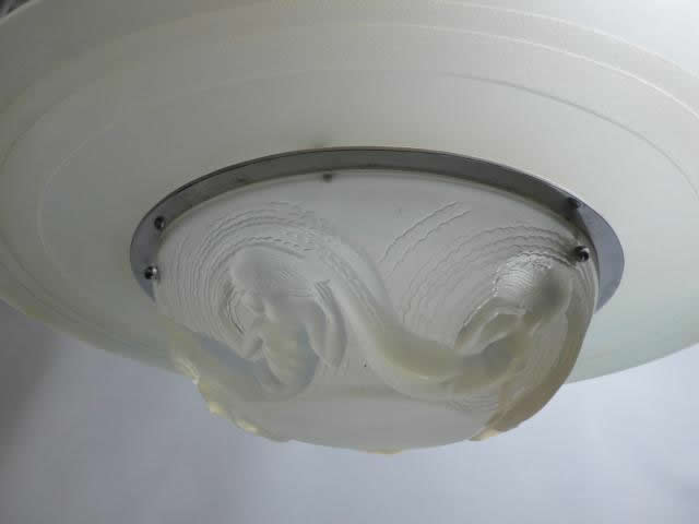 R. Lalique Calypso Bowl Light Fixture