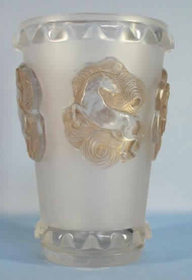 R. Lalique Camargue Vase