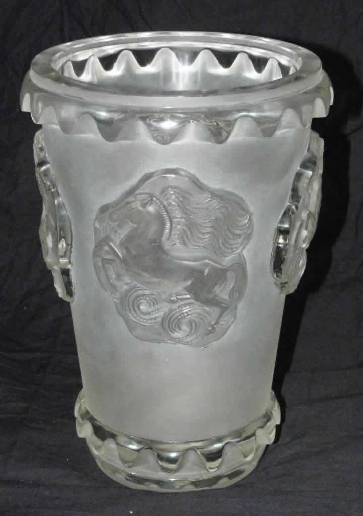 R. Lalique Camargue Vase