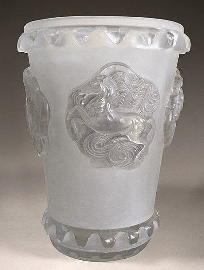 R. Lalique Camargue Vase