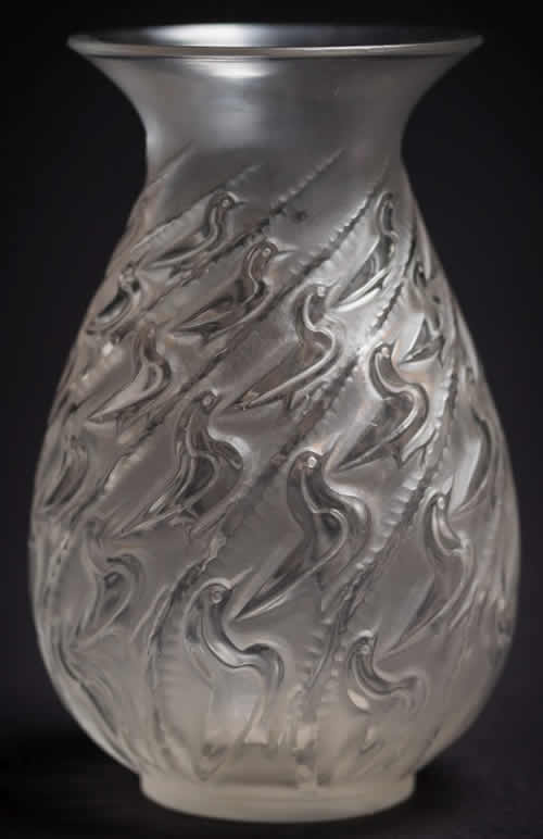 R. Lalique Canards Vase
