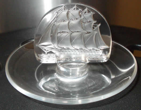 R. Lalique Caravelle Ashtray