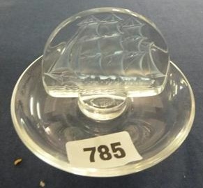 R. Lalique Caravelle Ashtray
