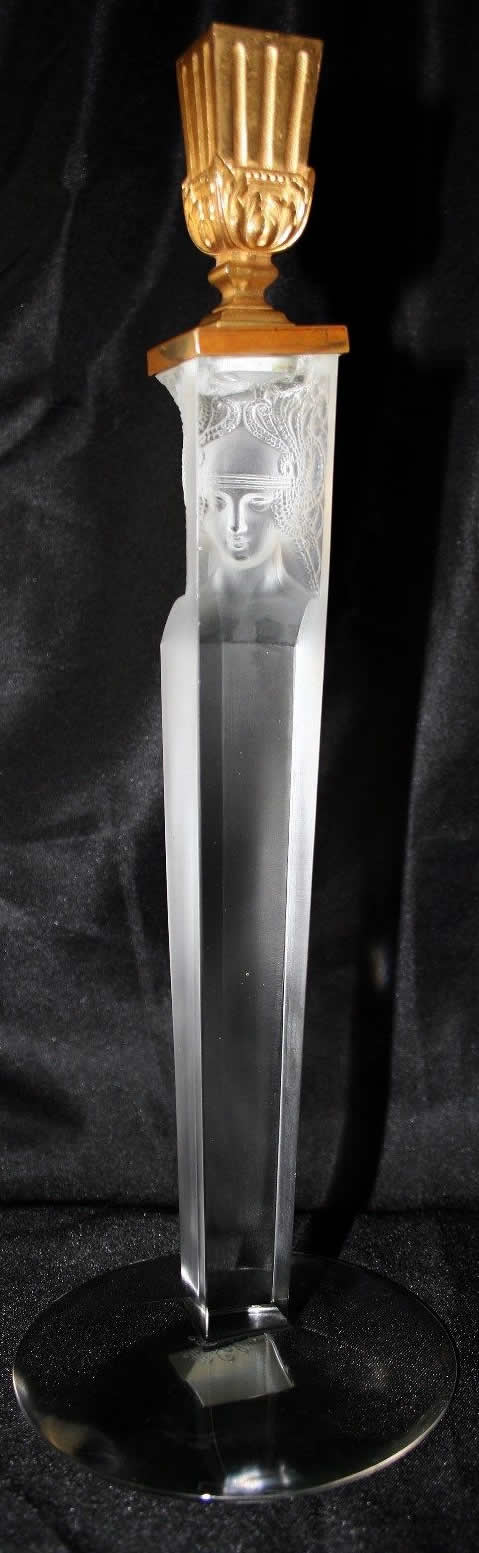 R. Lalique Cariatide Candlestick