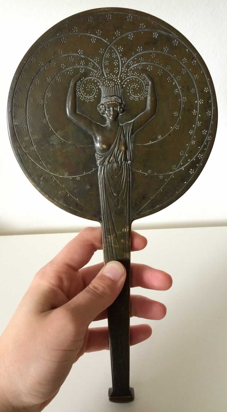 R. Lalique Caryatid Mirror