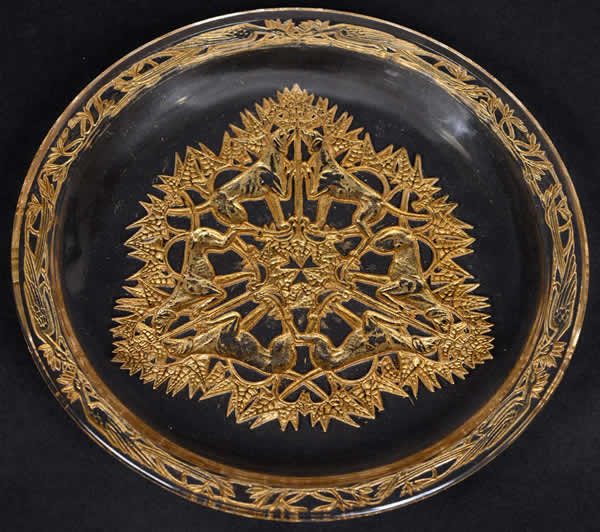 R. Lalique Chasse Chiens Plate