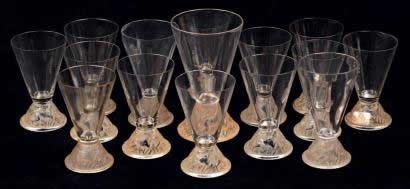 R. Lalique Chasse Chiens Glass