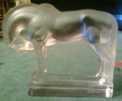 R. Lalique Cheval Paperweight