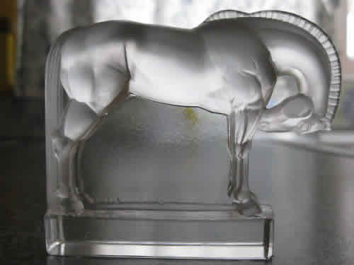 R. Lalique Cheval Paperweight