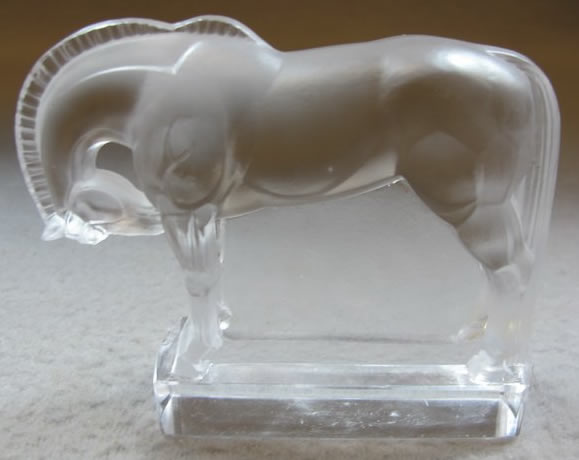 R. Lalique Cheval Paperweight